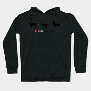 Reindeer in traffic Hoodie